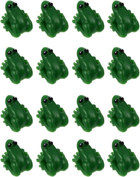 Amazon Kisangel 16 Pcs Miniature Resin Frogs Mini Garden Frog