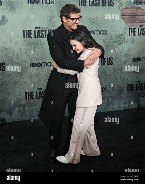 Los Angeles USA 09th Jan 2023 L R Pedro Pascal And Bella Ramsey