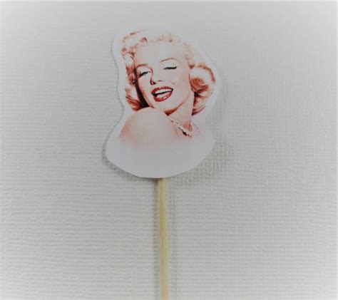 Marilyn Monroe Party Cupcake Toppers Marilyn Cupcake Picks Etsy