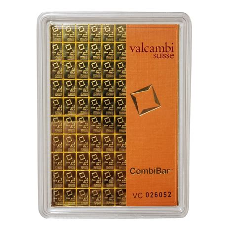 Valcambi Suisse Gold Bar Combibar X Gram In Assay Card