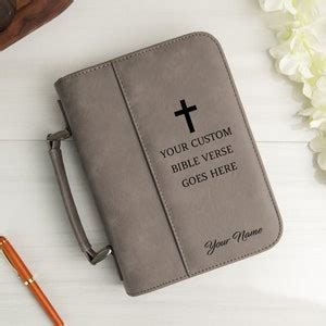 Personalized Leather Bible Cover, Custom Baptism Gift, Customized ...