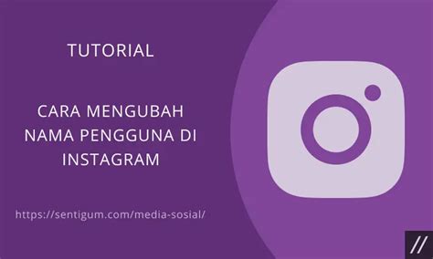 Cara Mengubah Nama Pengguna Di Instagram