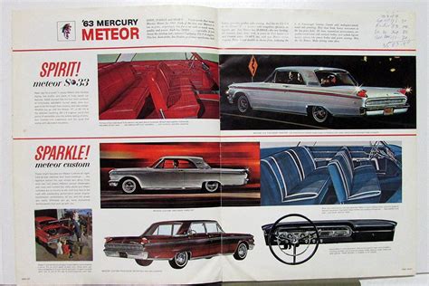 Mercury Comet Meteor Monterey Canadian Sales Brochure Specs