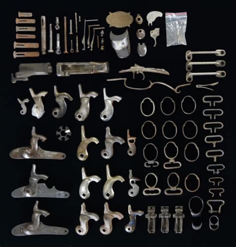 LARGE LOT OF MUSKET & OTHER GUN PARTS. | Guns & Military Artifacts ...