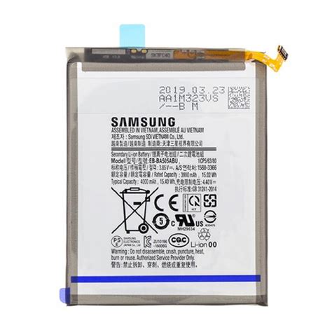 Batterie EB BA505ABU Samsung Galaxy A50 A30 A30s A505F A305F A307F