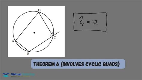 Theorem 6 Cyclic Quads Euclidean Geometry Explained With Examples Grade 11 Youtube