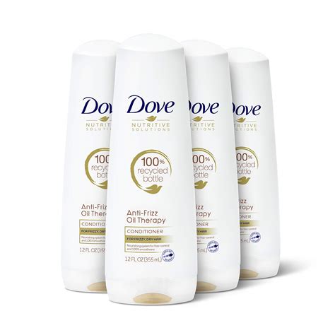 Dove Nutritive Solutions Dry Hair Conditioner For Frizzy Control Oil Therapy With Nutri Oils