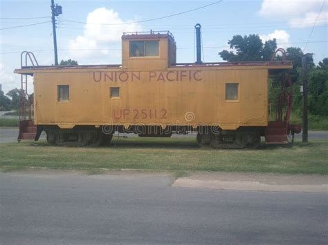 Old Union Pacific caboose editorial stock image. Image of steet - 119705219