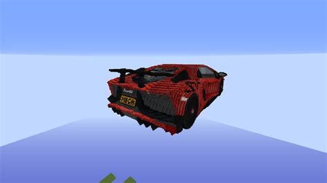 Lamborghini Aventador SV Minecraft Map