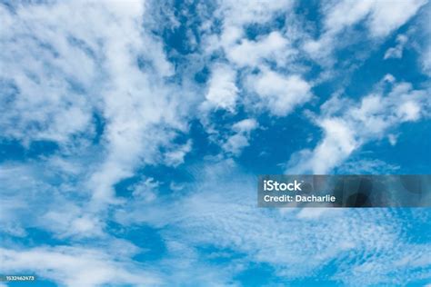 Dramatic Sky With Cloud Dark Storm Clouds Before Rain Stock Photo