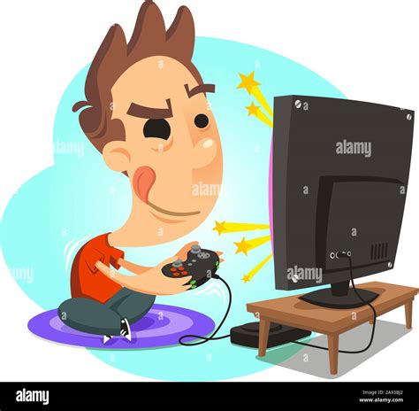 Niño Pequeño Jugando Videojuegos Imágenes Vectoriales De Stock Alamy