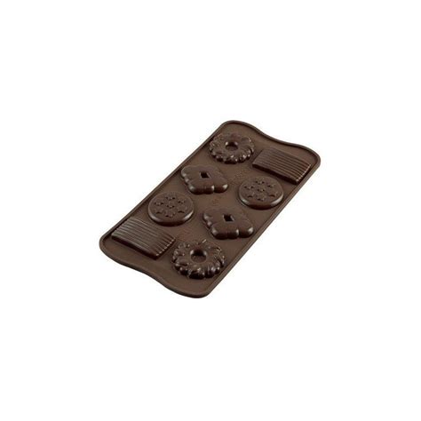 Moule Silicone Choco Biscuit X8 Silikomart MaSpatule