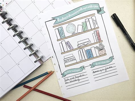 Free Reading Tracker Great For Bullet Journals Or Planners