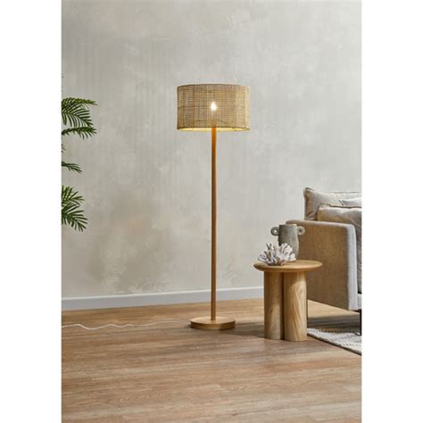 Temple And Webster Franklin Timber Floor Lamp