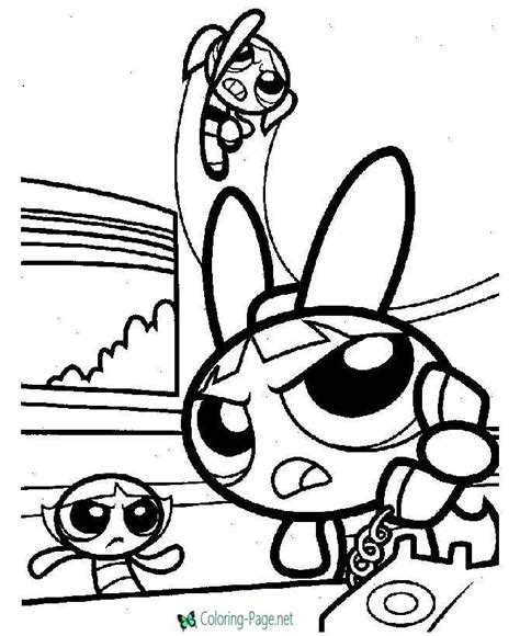 Powerpuff Girls Coloring Sheet 04