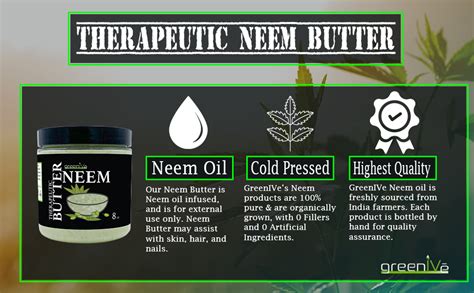 Greenive Neem Butter Body Butter All Natural Soothing Moisturizing