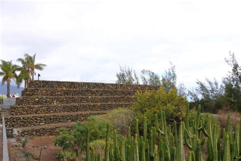 Ancient Guanche Guimar Pyramids In Tenerife Island Stock Image Image