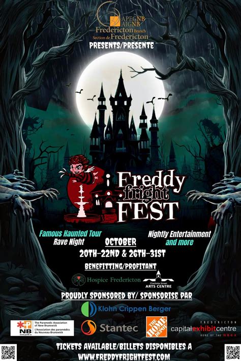 Freddy Fright Fest Advanced Tickets Available Now : r/fredericton