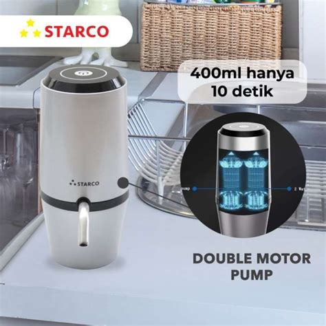 Jual Starco Pompa Galon Elektrik Double Motor Smart Touch Dispenser Air