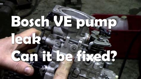 Bosch Ve Injector Pump Leak Out Of The Breather Can It Be Fixed Youtube