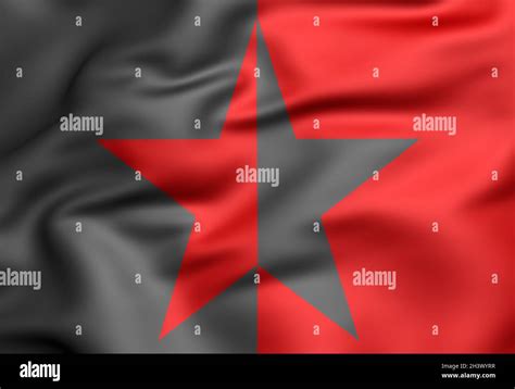 3D Flag of EZLN. 3D Illustration Stock Photo - Alamy