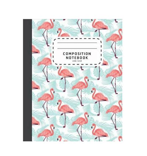 Flamingo Print Composition Notebook Totally Flamingo