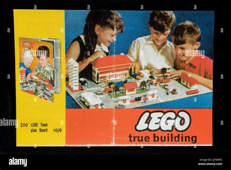 A LEGO leaflet promoting their range of standard bricks, part of 1960's ...