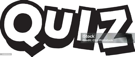 Quiz Stock Illustration - Download Image Now - Black And White, Design ...