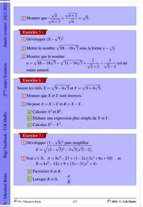 Me Sciences Math La Correction De La Serie Du Eme Sciences