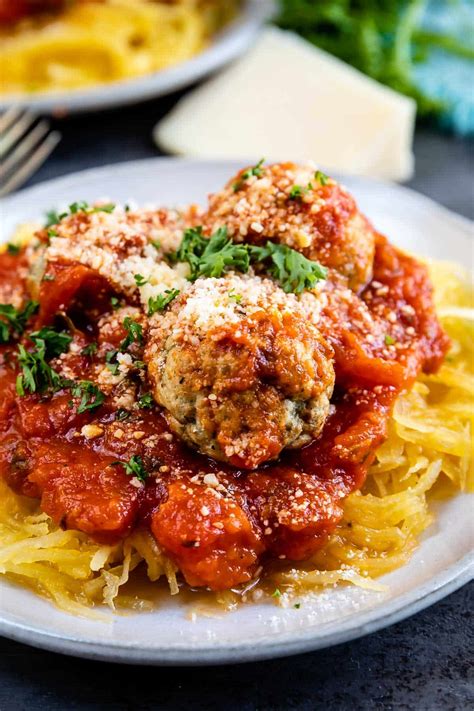 Spaghetti Squash And Meatballs Easy Good Ideas