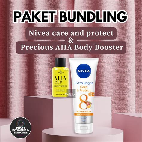 Jual Paket Pemutih Badan Bundling Nivea Body Serum Care Protect