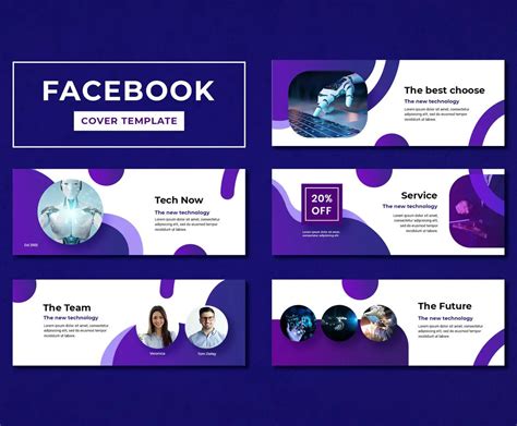 Technology Facebook Cover Template Psd Facebook Cover Template Cover Template Facebook Cover