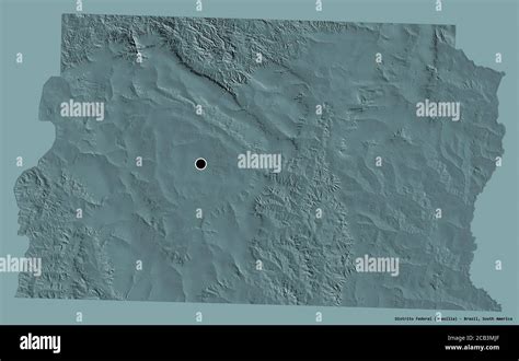 Shape Of Distrito Federal Federal District Of Brazil With Its Capital