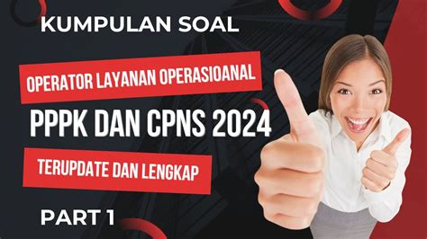 Bocoran Soal Pppk Penata Layanan Operasional Sukses Jadi Asn