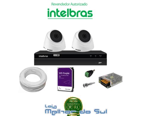 Kit Dvr Canais Hd P Mhdx Intelbras C C Meras Dome M Ir