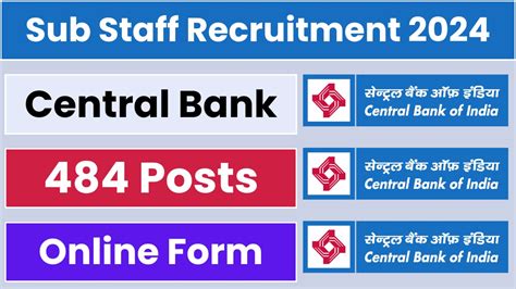 Central Bank Of India Sub Staff Recruitment 2024 Notification And