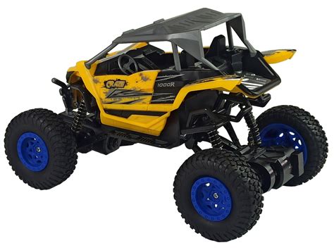 Terenowe Auto Off Road Zdalnie Sterowane 2 4 GHz 1 16 Żółte LeanToys pl