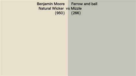 Benjamin Moore Natural Wicker Vs Farrow And Ball Mizzle