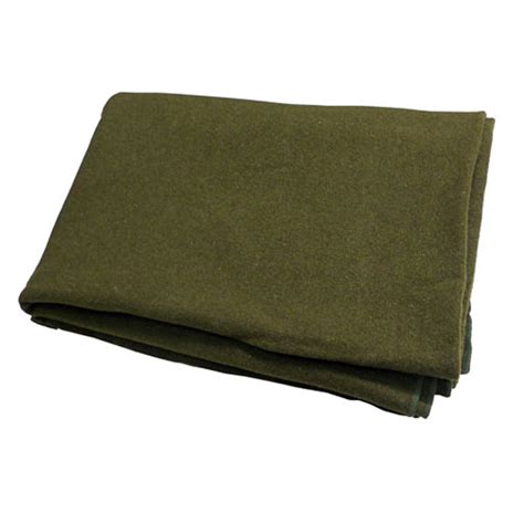 100 Wool Military Blanket Wool Olive Green Army Blanket