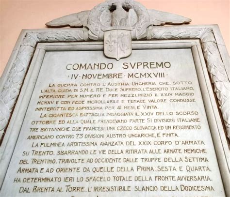 Lapide Con Bollettino Della Vittoria Moncalvo AT Pietre Della Memoria