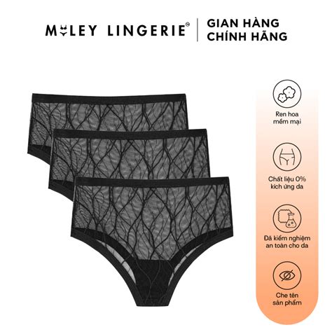 Combo 3 Quần Lót Nữ Ren Zig Zag Likia Miley Lingerie