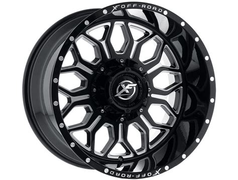 Xf Offroad Milled Gloss Black Xf 227 Wheels Rugged Ridge