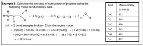 Bond Enthalpy Calculations Flashcards Quizlet