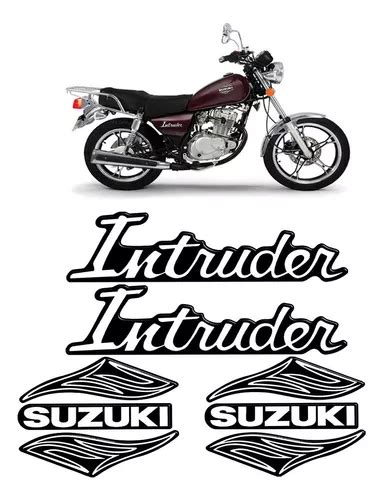 Adhesivos Cromados Con Emblema De Moto Suzuki Intruder