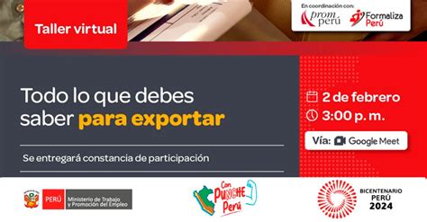 Taller Online Gratis Todo Lo Que Debes Saber Para Exportar Del MTPE