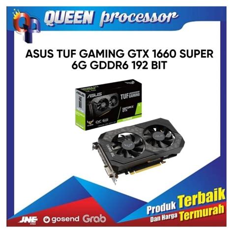 Jual Asus Tuf Gaming Geforce Gtx 1660 Super 6g Gddr6 192 Bit Shopee Indonesia