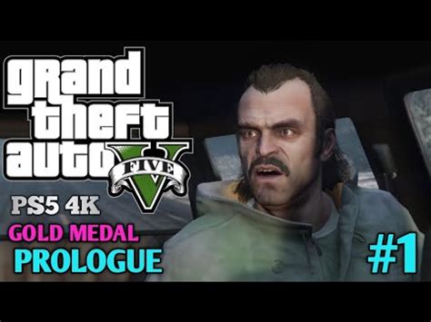 Gta 5 PS5 Mission 1 Prologue Gold Medal Guide 4k 60fps YouTube