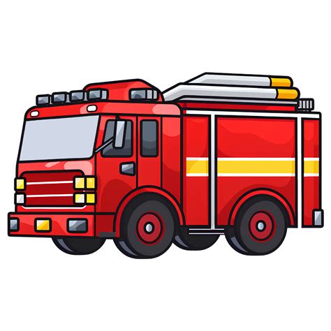 fire truck cartoon ai generative 28782654 PNG