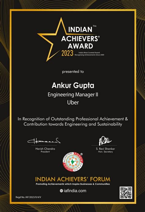 Mr Ankur Gupta Winner Of Indian Achievers Award 2022 23