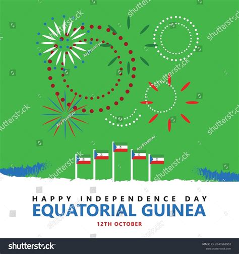 Equatorial Guinea Independence Day Vector Illustration Stock Vector